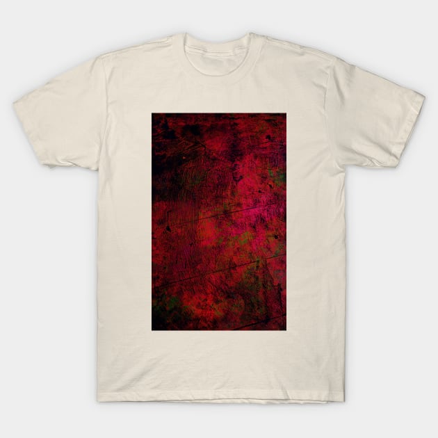 Scarlet Distress: A Red Grunge Texture Design T-Shirt by jen28